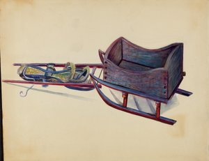 Sanie zabawkowe, ok. 1936.