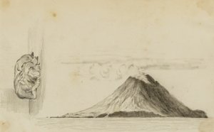 Stromboli/śpiący pies autorstwa Miner Kilbourne Kellogg