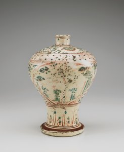 Butelka, koniec XIV-XV w. (ceramiczna)