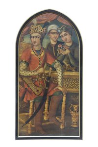 Hormizd IV z Sasan (olej na płótnie) autorstwa Mirza Baba