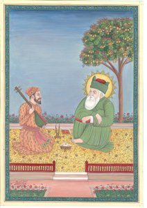 Guru duchowy i muzyk autorstwa Mirza Baig