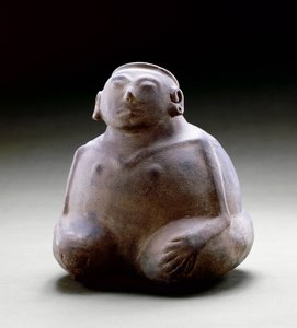 Naczynie z wizerunkiem człowieka, 1300-1500 (ceramiczne) autorstwa Mississippian culture