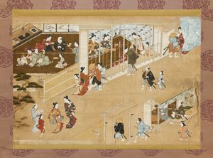 Pomieszczenia przyjemności Yoshiwara, c1670-c1685