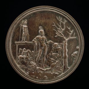 Dawid triumfujący nad Goliatem, 1507 lub wcześniej. autorstwa Moderno