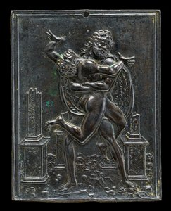 Herkules i Antaeus, koniec XV - początek XVI wieku. autorstwa Moderno