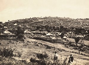 Budowanie imperium w epoce faszystowskiej: ziemia abisyńska, 09.05.1936 (zdjęcie czarno-białe) autorstwa Modestino Baldinetti