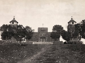 „Budowanie imperium” w epoce faszystowskiej: abisyński kościół w Asmarze, 09.05.1936 (zdjęcie czarno-białe) autorstwa Modestino Baldinetti