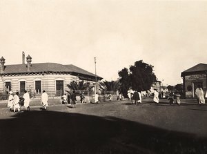 Budowanie imperium w epoce faszystowskiej: firma elektryczna Asmara, 09.05.1936 (zdjęcie czarno-białe) autorstwa Modestino Baldinetti