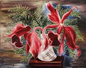 Storczyki; Orchidee autorstwa Moise Kisling