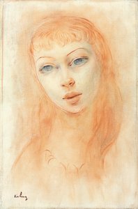 Portret kobiety (olej na płótnie) autorstwa Moise Kisling
