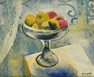 Martwa natura z jabłkami; Nature Morte aux Pommes autorstwa Moise Kisling