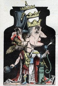 Allegorie du Concordat (znak między Piusem VII a Bonapartem) z 1801 r. reprezentowany przez Molocha jako urządzenie kompresyjne z Napoleonem III i papieżem