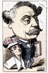 Karykatura Alexandre Dumas Fils, autorstwa Molocha autorstwa Moloch