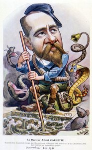 Dr Calmette - Karykatura Molocha, w „Chanteclair”, luty 1909