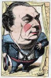Portret Francois Dumaine (1831-1893), francuskiego komika autorstwa Moloch