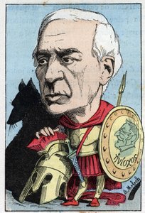 Portret Jules Barthelemy Saint Hilaire (Saint-Hilaire) (1805 - 1895), francuski uczony i polityk autorstwa Moloch