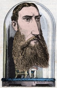 Portret Leopolda II, króla Belgów (Louis Philippe Marie Victor), księcia Belgii, księcia Saksonii, księcia Saksonii-Coburg-Gotha, księcia Brabancji autorstwa Moloch