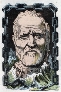 Portret Louis Auguste (Louis-Auguste) Blanqui (1805-1881), francuski teoretyk socjalistyczny i rewolucjonista. autorstwa Moloch