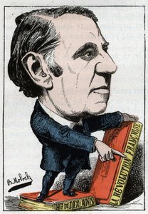 Portret Louis Blanc (1811 - 1882), francuski polityk i historyk autorstwa Moloch