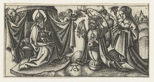 Chrystus przed tronem Bożym autorstwa Monogrammist AC