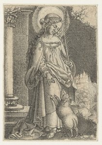 Św. Agnieszka autorstwa Monogrammist AC
