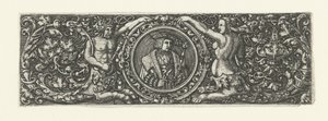 Fryz z portretem Maksymiliana I w medalionie autorstwa Monogrammist LB (Nederlanden)