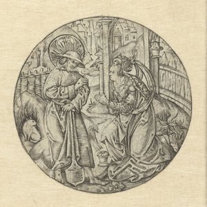 Chrystus ukazuje się Marii Magdalenie Noli me tangere autorstwa Monogrammist S