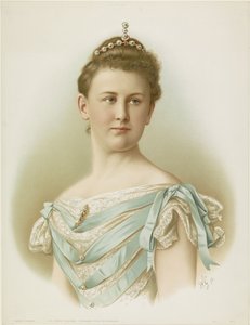 Portret Wilhelminy, królowej Holandii autorstwa Monogrammist WG