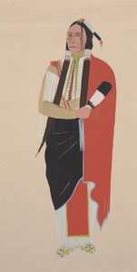 Comanche Chief, c.1934 (akwarela)