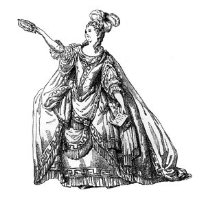 Kostium z Teatru Francuskiego, 1885.