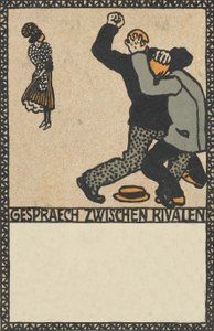 Rozmowa między rywalami Rozmowa między rywalami, 1907. autorstwa Moritz Jung
