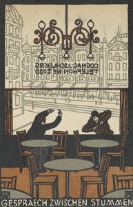 Rozmowa Mutes Gespraech zwischen Stummen, 1907. autorstwa Moritz Jung