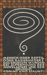 Akt 10: Człowiek albo gad albo brzytwa. Akt 10: Człowiek albo gad albo brzytwa..., 1907. autorstwa Moritz Jung