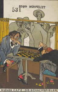 Kawiarnia Wiedeńska: Szachiści Kawiarnia Wiedeńska: Szachiści, 1911.