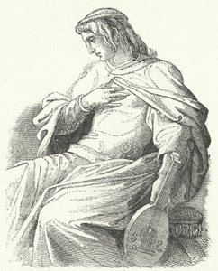 Wolfram von Eschenbach, niemiecki rycerz i poeta (grafika) autorstwa Moritz Ludwig von Schwind