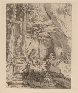 Mnich z dudziarzem autorstwa Moritz Ludwig von Schwind