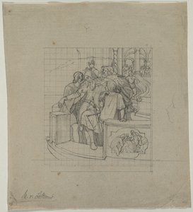 Król Thule, druga lub trzecia ćwiartka XIX wieku. autorstwa Moritz Ludwig von Schwind