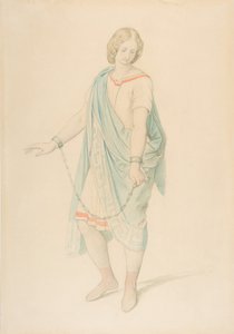 Sopran Karoline Hetzenecker w roli Sesto w La Clemenza di Tito ..., ca. 1848. autorstwa Moritz Ludwig von Schwind
