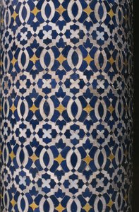 Kasbah of Thamiel glaoui, płytki zellij, detal (ceramika)