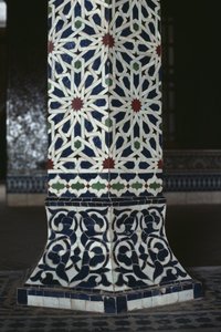 Kasbah of Thamiel glaoui, płytki zellij, detal (ceramika)