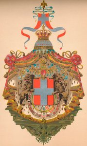 Herb Królestwa Włoch, c1933 autorstwa Morris and Co Ltd Whitehead