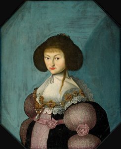 Księżniczka Magdalena Sibylle Saksonii 1617-1668, księżna..., w latach 1635-1660. autorstwa Morten Steenwinkel