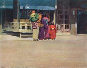 „Grupa rodzinna”, ok. 1887, 1901 r. autorstwa Mortimer L Menpes
