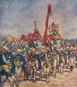 „Typowa grupa w procesji zakonników”, 1903 autorstwa Mortimer L Menpes