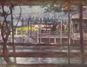 „Ogród glicynii”, ok. 1887, 1901 r. autorstwa Mortimer L Menpes