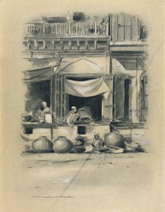 Bazar w Delhi, 1903 autorstwa Mortimer L Menpes