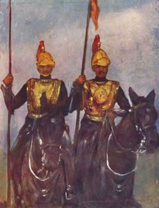 „Bodyguard Jego Wysokości Dogry Sowar Kashmir”, 1903 autorstwa Mortimer L Menpes