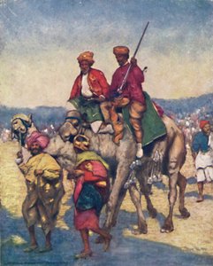 „Wielbłądy z Mysore”, 1903 autorstwa Mortimer L Menpes