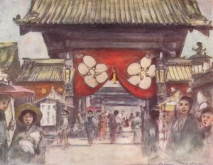 „Prowadzenie do świątyni”, c1887, 1901 autorstwa Mortimer L Menpes