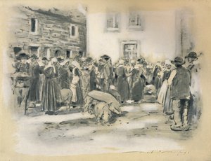 „Targ świń”, 1903 autorstwa Mortimer L Menpes